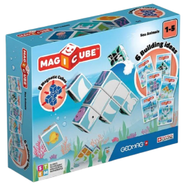 Geomag - Magicube Printed Sea Animals And Cards 11Pcs -  00146 - Toysuae.com
