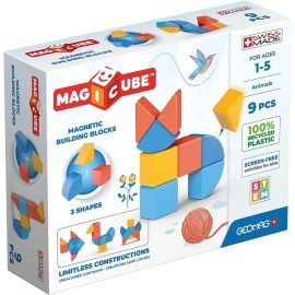 Geomag - Magicube 3 Shapes Recycled Animals 9pcs -  00201 - Toysuae.com