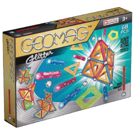 Geomag - Glitter Panels Magnetic Construction Toy 68pcs -  00533 - Toysuae.com