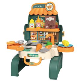 Little Story - Role Play Kitchen Toy Set School Bag 21pcs - Green -  SAM-LS_RPSB_KTGR - Toysuae.com