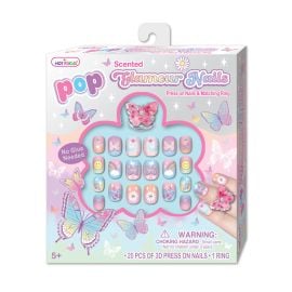 Hot Focus - Tie Dye Butterfly Pop Glamour Nails -  PNC-031TB - Toysuae.com