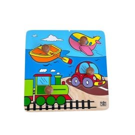 Edu Fun - Big Knob Puzzle - Things That Go -  RTS-10600 - Toysuae.com
