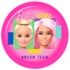 Barbie - Melamine Plate - 8 inch -  112-66-02 - Toysuae.com