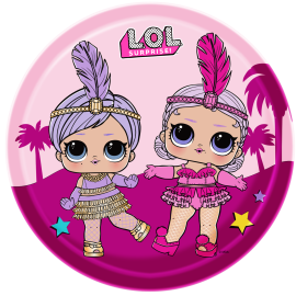 L.O.L. Surprise! - Melamine Plate - 8 inch -  112-66-08 - Toysuae.com