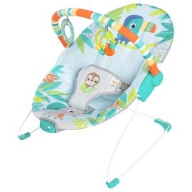 Bright Starts - Rainforest Vibes Vibrating Bouncer - Blue -  WB-12227 - Toysuae.com