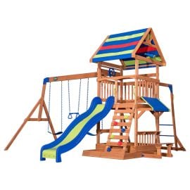 Backyard Discovery - Beach Front Wooden Swing Set - WT-1808034 - Toysuae.com