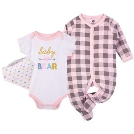 HUDSON BABY - Layette 3-Piece Set (3- 6 M) -  WB-00989M - Toysuae.com