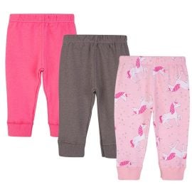 Hudson Baby Pant Set 3pc Unicorn - (6-9 M) -  WB-14363L - Toysuae.com
