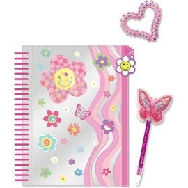 Hot Focus - Groovy Flower Journal with Pouch 