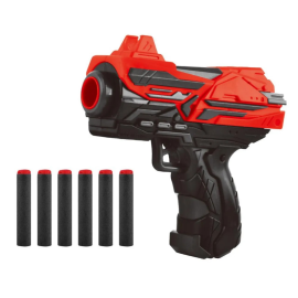 Power Joy - X Blaster 1 Toy Gun With 6 Foam Bullets - Red/Black -  ALGT-FJ839 - Toysuae.com