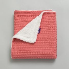 Clevamama - Luxe Sherpa Baby Blanket 75x100cm - Pink - WB-3482 - Toysuae.com