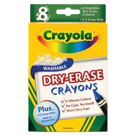 Crayola - 8 Dry Erase Large Crayons
