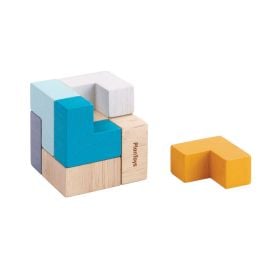 Plan Toys - 3D Puzzle Cube  -  Klg-4134 - Toysuae.com