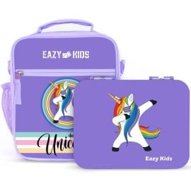 Eazy Kids - Bento Lunch Bag - Unicorn Purple -  SAM-EZ_LB_UIPU - Toysuae.com