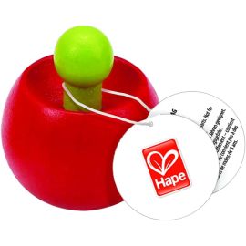 Hape - Wooden Top Spinner - Red -  E1033R - Toysuae.com