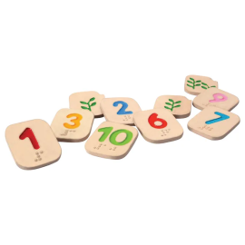 Plan Toys - Braille Numbers 1-10 -  Klg-5654 - Toysuae.com