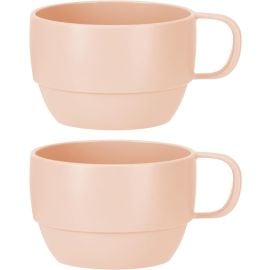 Inochi - Amori Short Drinking Cup 350ml Pack of 2 - Milky Orange