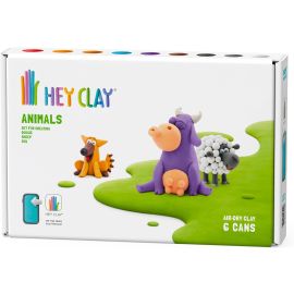 Hey Clay - DIY Animals Plastic Modelling Air Dry Clay Kit 6Pcs -  HC60024 - Toysuae.com