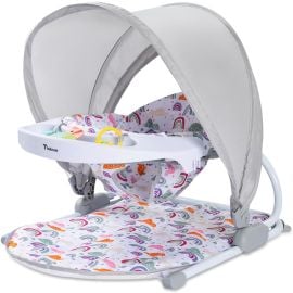 Teknum - Baby Sit Up Support With Feeding Tray - Grey -  SAM-TK_PBS_GY - Toysuae.com