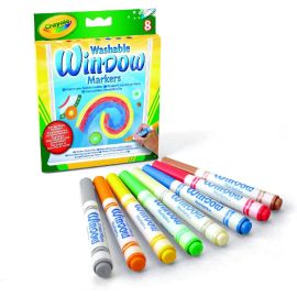 Crayola - 8 Washable Window Markers -  CY58-8165 - Toysuae.com