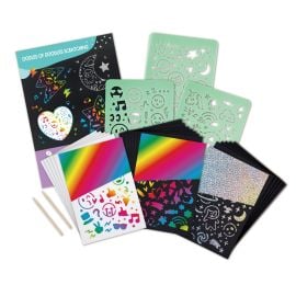 Hape - Oodles of Doodles Scratching Arts And Craft Set - 26pcs -  E1071 - Toysuae.com