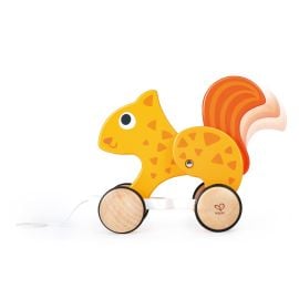 Hape - Squirrel Pull Along Toy -  E0917 - Toysuae.com
