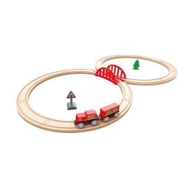 Hape - Classic Wooden Train And Railway Figure 8 Set  -  E3793 - Toysuae.com