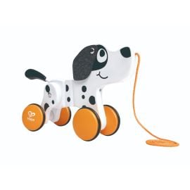 Hape - Puppy Pull Along Dalmatian Wooden Toy -  E0368 - Toysuae.com