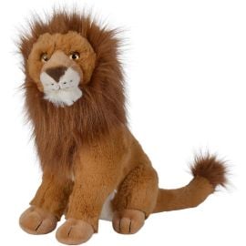 Nicotoy - Sitting Lion Plush Toy - Brown - 27cm -  sim-6305852930 - Toysuae.com