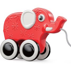Moon - Rolling Buddy Pull Along Toy Elephant - Red -  MNNHTMT65 - Toysuae.com