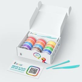 Hey Clay - Bugs Set Colorful Modelling Air Dry Clay Kit 15 Cans