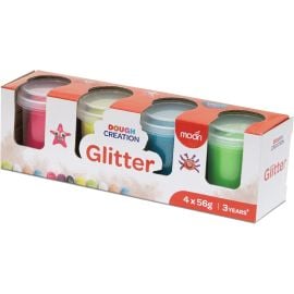 Moon - Glitter Dough Creations Set 56g - 4pcs -  MNNSBT04 - Toysuae.com