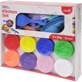 Moon - Dough Creations Kitchen Set 8 Pieces -  MNNHTMT34 - Toysuae.com