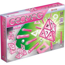 Geomag - Pink Panels Magnetic Construction Toy 68pcs -  00342 - Toysuae.com