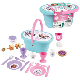 Smoby - Gabby Dollhouse Picnic Basket - with 2 Tableware Sets -  sim-7600312506 - Toysuae.com
