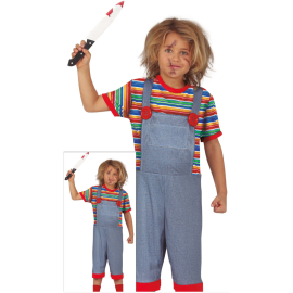 Party Costume - Child Rag Doll Jumpsuit T-Shirt Boy Costume - Small - PC-77013 - Toysuae.com
