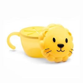 Melii - Lion Snack Container with Finger Trap - Yellow -  MMZ-18300 - Toysuae.com