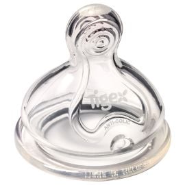 Tigex - Autonomy+ Wide Neck Silicone Teats 6m+ - Pack of 2 - Clear -  WB-80604542 - Toysuae.com