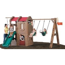 Gambol - Naturally Playful Adventure Lodge Play Center With Glider -  GBML-017 - Toysuae.com
