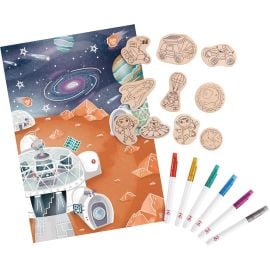 Hape - DIY Mars Space Life Art And Craft Set With Wooden Magnets -  E1078 - Toysuae.com