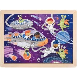 Hape - Space Friends Double Sided Colouring Jigsaw Puzzle -  E1644 - Toysuae.com