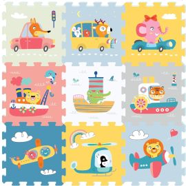 Sunta - Transportation And Animals Puzzle Mat 9pcs -  910306 - Toysuae.com
