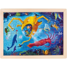Hape - Ocean Rescue Double Sided Colouring Jigsaw Puzzle -  E1643 - Toysuae.com