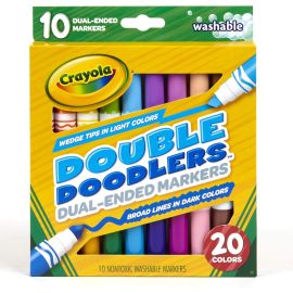 Crayola - 10 Washable Double Doodlers