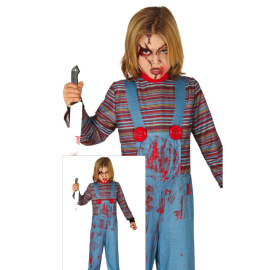 Party Costume - Child Possessed Baby Doll Boy Costume - Large - PC-87800 - Toysuae.com