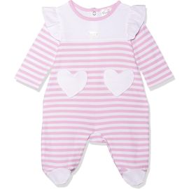 Moon - 100% Cotton Sleepsuit - Pink Stripes 1-3M -  MNSS22018M - Toysuae.com