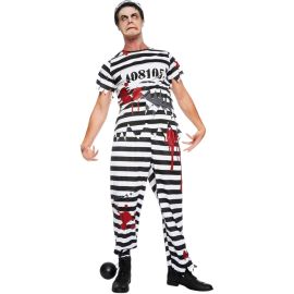 Party Costume - Adult Men Halloween Zombie Convict Costume - Medium -  PC-9902665 - Toysuae.com
