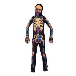 Party Costume - Child Glow in the Dark Skeleton Halloween Costume - 8-10 Years - PC-9908275 - Toysuae.com