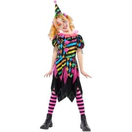 Party Costume - Child Funhouse Neon Clown Girls Halloween Costume - 8-10 Years -  PC-9917881 - Toysuae.com