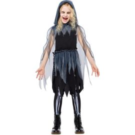 Party Costume - Child Grim Reaper Girls Halloween Costume - 4-6 Years - PC-9917955 - Toysuae.com